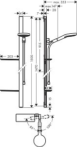 Душевая гарнитура Hansgrohe Raindance Select S 120 3jet 27646000 купить в интернет-магазине сантехники Sanbest