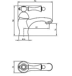 Смеситель для раковины Migliore Bomond 30006 золото купить в интернет-магазине сантехники Sanbest