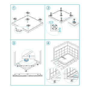 Душевой поддон RGW Stone Tray ST-G 16152912-002 90х120 графит купить в интернет-магазине Sanbest