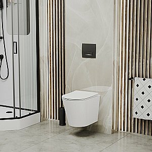 Кнопка для инсталляций Grossman Classic 800.T1.04.210.210RUS черная матовая купить в интернет-магазине сантехники Sanbest