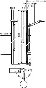 Душевая гарнитура Hansgrohe Raindance Select S 120 3jet 27646000 купить в интернет-магазине сантехники Sanbest