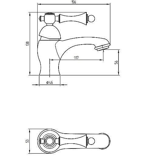 Смеситель для раковины Migliore Bomond 30006 золото купить в интернет-магазине сантехники Sanbest