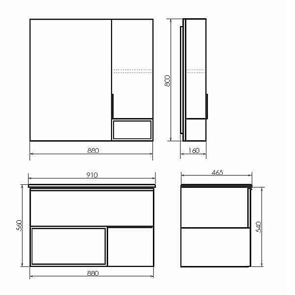 Зеркало Comforty Франкфурт 90 в ванную от интернет-магазине сантехники Sanbest