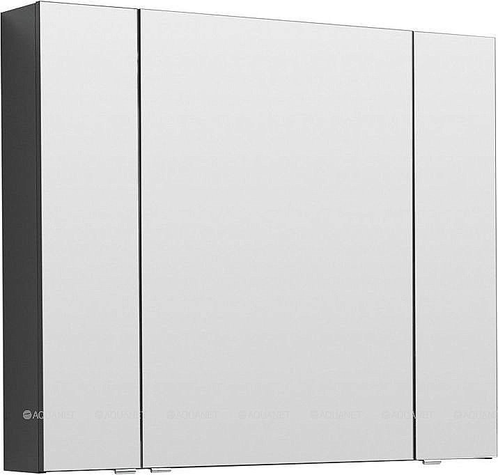Зеркальный шкаф Aquanet Алвита 100 серый антрацит купить в интернет-магазине сантехники Sanbest