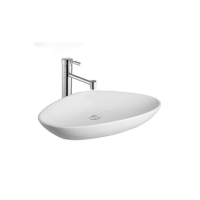 Раковина накладная Ceramalux N 66 9062 белая купить в интернет-магазине Sanbest