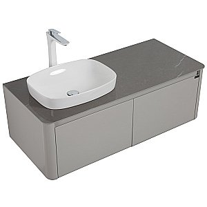 Тумба с раковиной Black&White Universe U915.1200 серая для ванной в интернет-магазине Sanbest