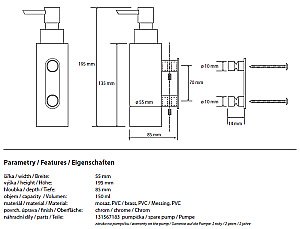 Диспенсер Bemeta Omega 104609172 купить в интернет-магазине сантехники Sanbest