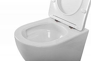 Унитаз подвесной BelBagno Sfera-Tor BB046CH-TOR/SC белый, безободковый, с крышкой микролифт, слив-торнадо купить в интернет-магазине Sanbest