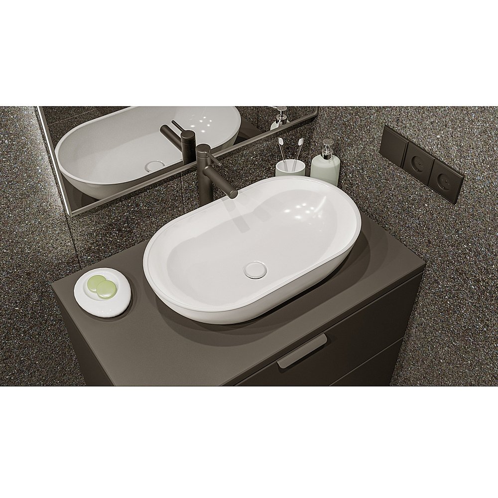 Раковина накладная WhiteCross AMBER 60 0716.060035.100 белая купить в интернет-магазине Sanbest