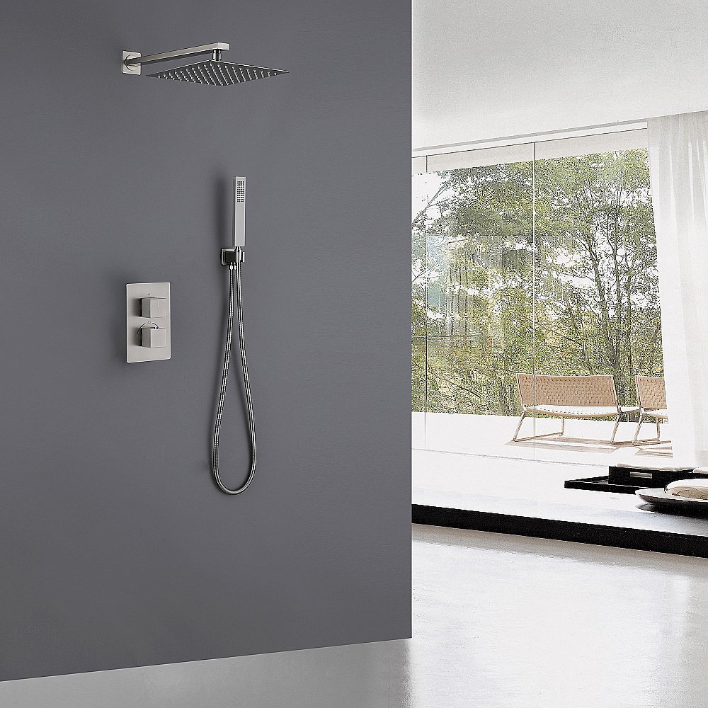 Душевая система ABBER Daheim AF8251SP сатин купить в интернет-магазине сантехники Sanbest