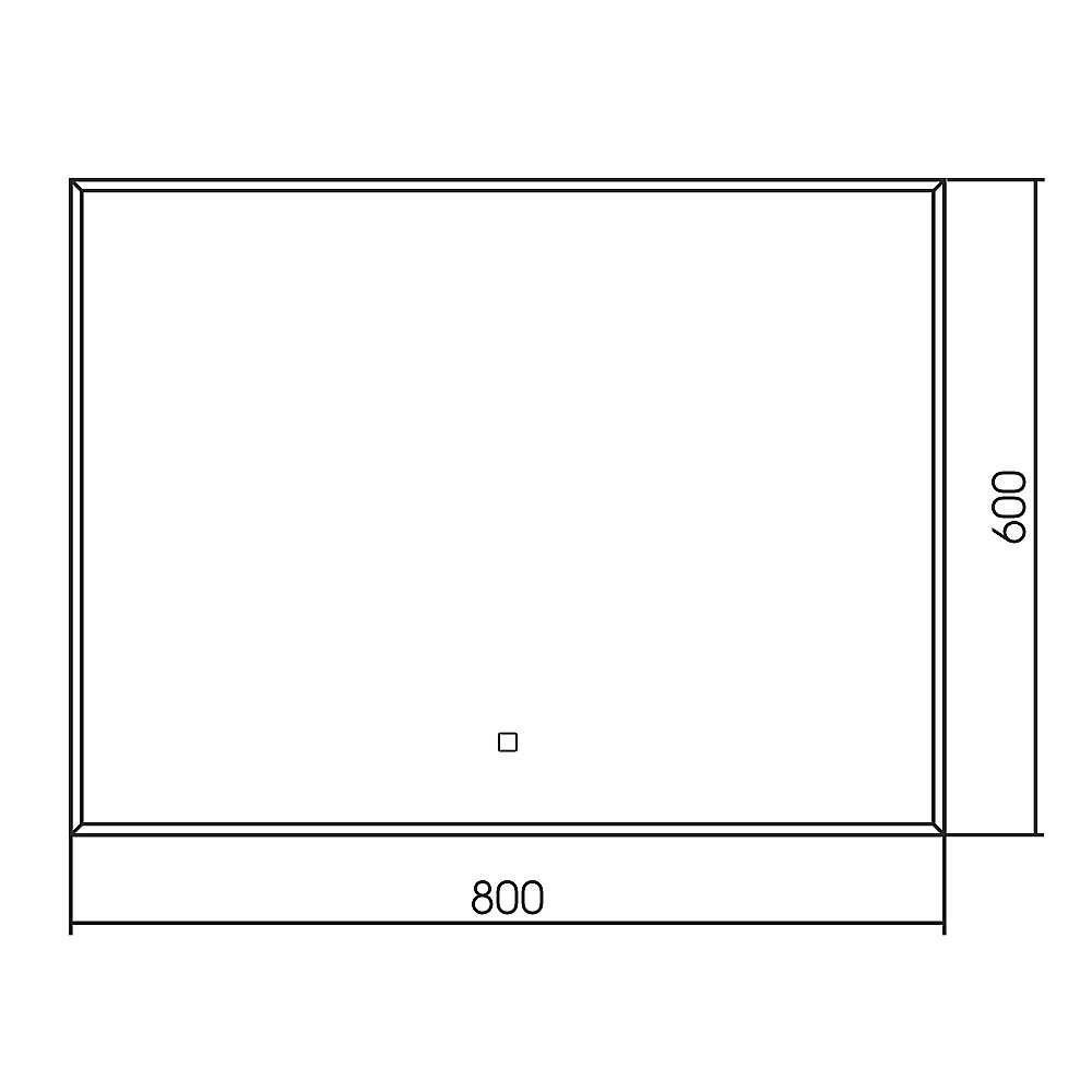 Зеркало ABBER See AG6103SL-0.8 80x60 в ванную от интернет-магазине сантехники Sanbest