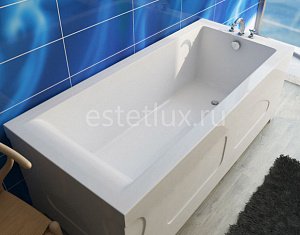 Ванна из литьевого мрамора Эстет DELTA silk 170x70 белая матовая купить в интернет-магазине Sanbest