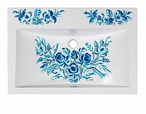 Раковина Эстет Монако 60 цвет по RAL c блестками купить в интернет-магазине Sanbest