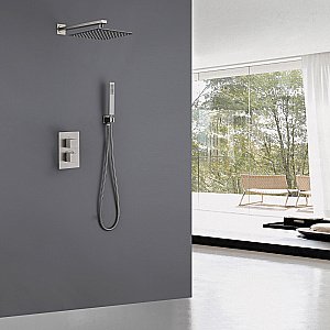 Душевая система ABBER Daheim AF8251SP сатин купить в интернет-магазине сантехники Sanbest