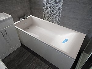 Ванна из искусственного камня Marmo Bagno Алесса NEW 150х70 MB-ALN150-70 белая купить в интернет-магазине Sanbest