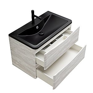 Тумба с раковиной BelBagno ACQUA 100 подвесная Rovere Vintage Bianco для ванной в интернет-магазине Sanbest
