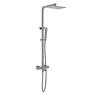 Душевая система с термостатом Timo Tetra-thermo SX-0169/18 черное золото матовое купить в интернет-магазине сантехники Sanbest