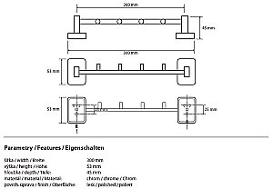 Крючок Bemeta Niki 153105112 купить в интернет-магазине сантехники Sanbest