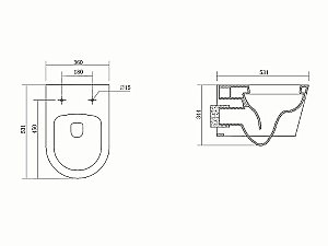 Унитаз подвесной Aquatek Бетта AQ1253W-00 белый, с крышкой микролифт, безободковый купить в интернет-магазине Sanbest