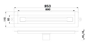 Душевой лоток Boheme Premium Trendy 85 983-80-MG матовое золото купить в интернет-магазине Sanbest