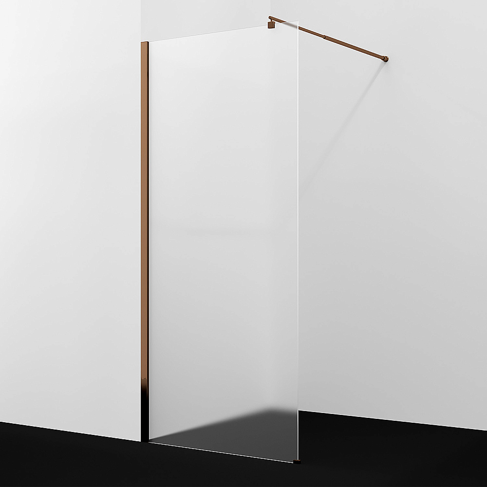 Душевое ограждение WasserKRAFT Rur 30W40RG-MG 120 профиль розовое золото/стекло матовое купить в интернет-магазине Sanbest