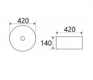 Раковина накладная CeramaLux NC 42 J2055 коричневая матовая купить в интернет-магазине Sanbest
