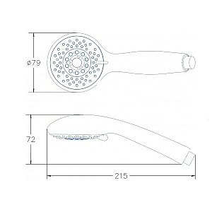 Смеситель для душа Aquanet STATIC 1.06 257149 хром купить в интернет-магазине сантехники Sanbest