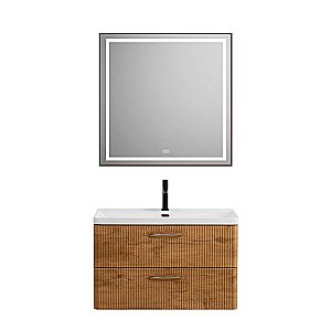 Тумба с раковиной BelBagno DUE-800-2C-SO-RN-P Rovere Nature для ванной в интернет-магазине Sanbest