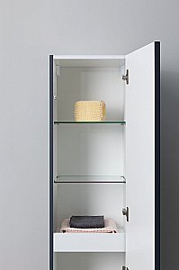 Шкаф-пенал Aquanet Арт 35 маренго для ванной в интернет-магазине сантехники Sanbest