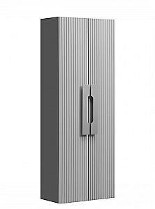 Шкаф-колонна Акватон Ар-Деко 40  Серый Кобальт для ванной в интернет-магазине сантехники Sanbest