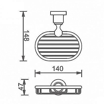 Мыльница Aquanet 3811 купить в интернет-магазине сантехники Sanbest