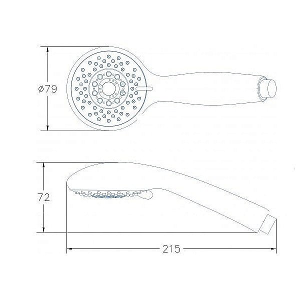 Смеситель для душа Aquanet STATIC 1.06 257149 хром купить в интернет-магазине сантехники Sanbest