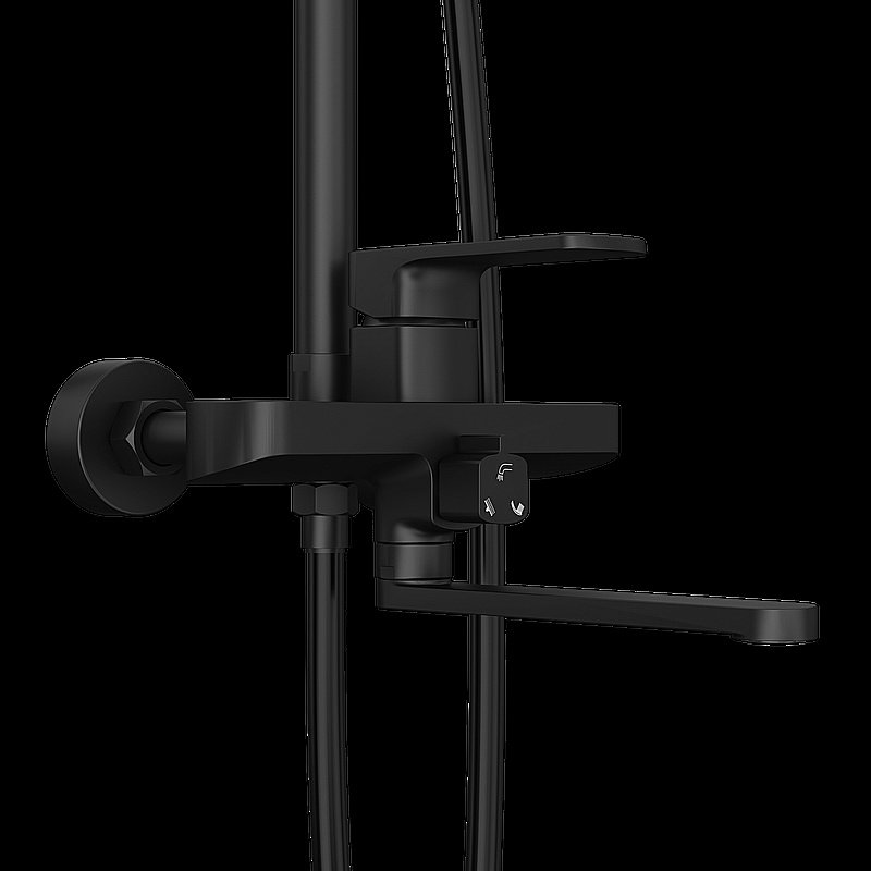 Душевая система Elghansa 2353520-2H-Black черная купить в интернет-магазине сантехники Sanbest