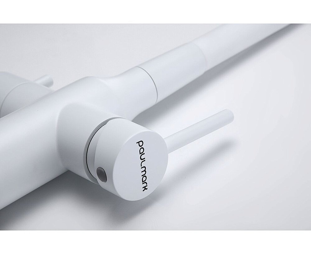 Смеситель для кухни Paulmark Salix Sa213419-WH белый матовый купить в интернет-магазине сантехники Sanbest