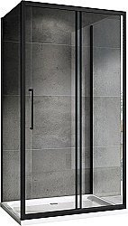 Душевой уголок ABBER Schwarzer Diamant AG30120BH-S85B-S85B 120x85 стекло прозрачное/профиль черный купить в интернет-магазине Sanbest
