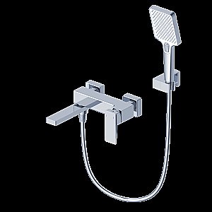 Смеситель для ванны с душем WONZON & WOGHAND CUBE 2.0 WW-88037068-CR хром купить в интернет-магазине сантехники Sanbest