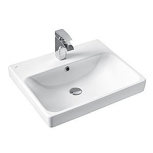 Тумба с раковиной Comforty Вена 00-00008928 55 дуб дымчатый для ванной в интернет-магазине Sanbest