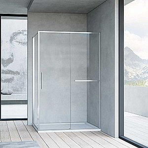 Душевой уголок Vincea Slim Soft VSR-1SS8011CL 110x80 стекло прозрачное/профиль хром купить в интернет-магазине Sanbest