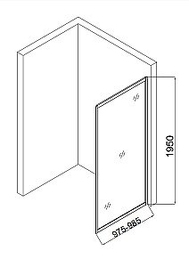 Душевой уголок Taliente 140х100 неугловой, стекло прозрачное/черный профиль купить в интернет-магазине Sanbest