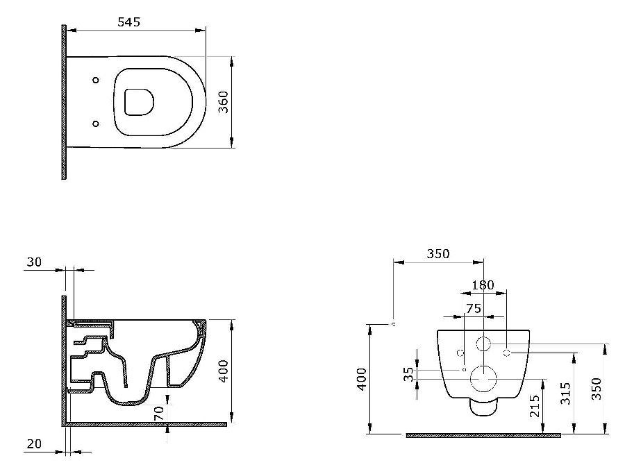 Унитаз подвесной Ambassador Abner 103T20401R бежевый матовый купить в интернет-магазине Sanbest