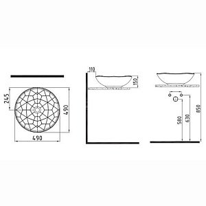 Раковина Bien Pent PNLG04901FD0W3000 купить в интернет-магазине Sanbest