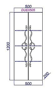 Пенал подвесной Clarberg Due Amanti DUE0505W 50 белый для ванной в интернет-магазине сантехники Sanbest
