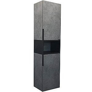Шкаф-колонна Comforty Франкфурт 00-00006505 40 бетон светлый для ванной в интернет-магазине сантехники Sanbest
