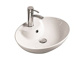 Раковина накладная SantiLine 51 SL-1043 белая купить в интернет-магазине Sanbest