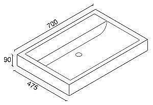 Тумба с раковиной напольная Misty Венера 70 белая для ванной в интернет-магазине Sanbest