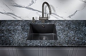 Мойка кухонная Milacio Leon 45 Cuarzo MC.77091 черная матовая купить в интернет-магазине сантехники Sanbest