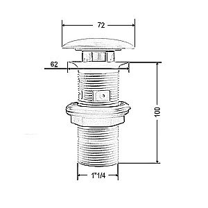 Донный клапан Artceram ACA038 Verde Foresta купить в интернет-магазине сантехники Sanbest