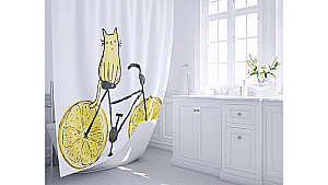 Шторка для ванной FIXSEN CAT FX-2515 купить в интернет-магазине сантехники Sanbest