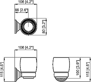 Стакан для зубных щеток Savoy SV2 CHR хром купить в интернет-магазине сантехники Sanbest