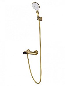 Смеситель для душа с встроенным изливом WONZON & WOGHAND MUSE Corno, Брашированное золото (WW-A30902-BG) купить в интернет-магазине сантехники Sanbest